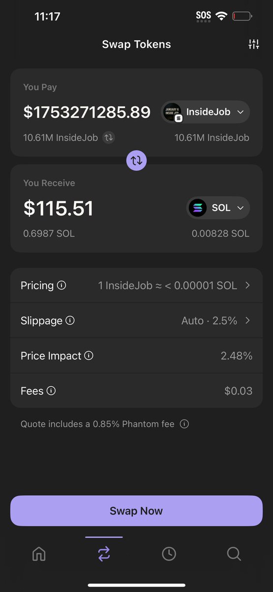TheDonDw's tweet photo. Some say Phantom wallet can predict the future… others say its just a bug 

🤷‍♂️
Ca

J5SEzhLLzkuX7HozzB2WSLNvHH1Rs1tGsQCHQKx3pump https://t.co/4EAQVTikNP