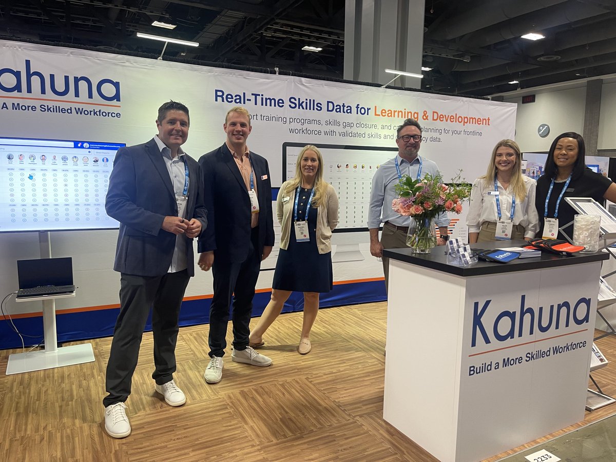 kahunaworkforce's tweet image. Great conversations at Booth 2233 at #ATD25! And a special thanks to Sean Hapip &amp;amp; Aaron Roach for sharing how #skillsdata can drive measurable business impact and increase retention with employees. Stop by our booth or visit hubs.li/Q03nb_Z_0 to learn more.

@atd