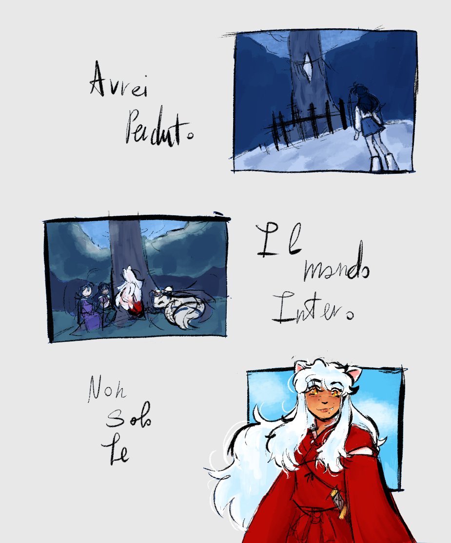 Arandomart1st's tweet photo. e se domani 

#inuyasha #inukag #犬夜叉 https://t.co/pAGad9DPHN