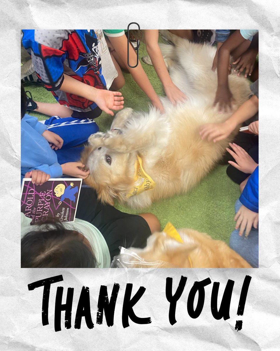 April showers brought volunteer power! ☔🐾
Our Therapy Teams gave over 552 hours of comfort and joy last month—that’s 23 days of unconditional love. 💛🐶

Want to make a difference with your pet? Learn how to get involved: handinpaw.org.