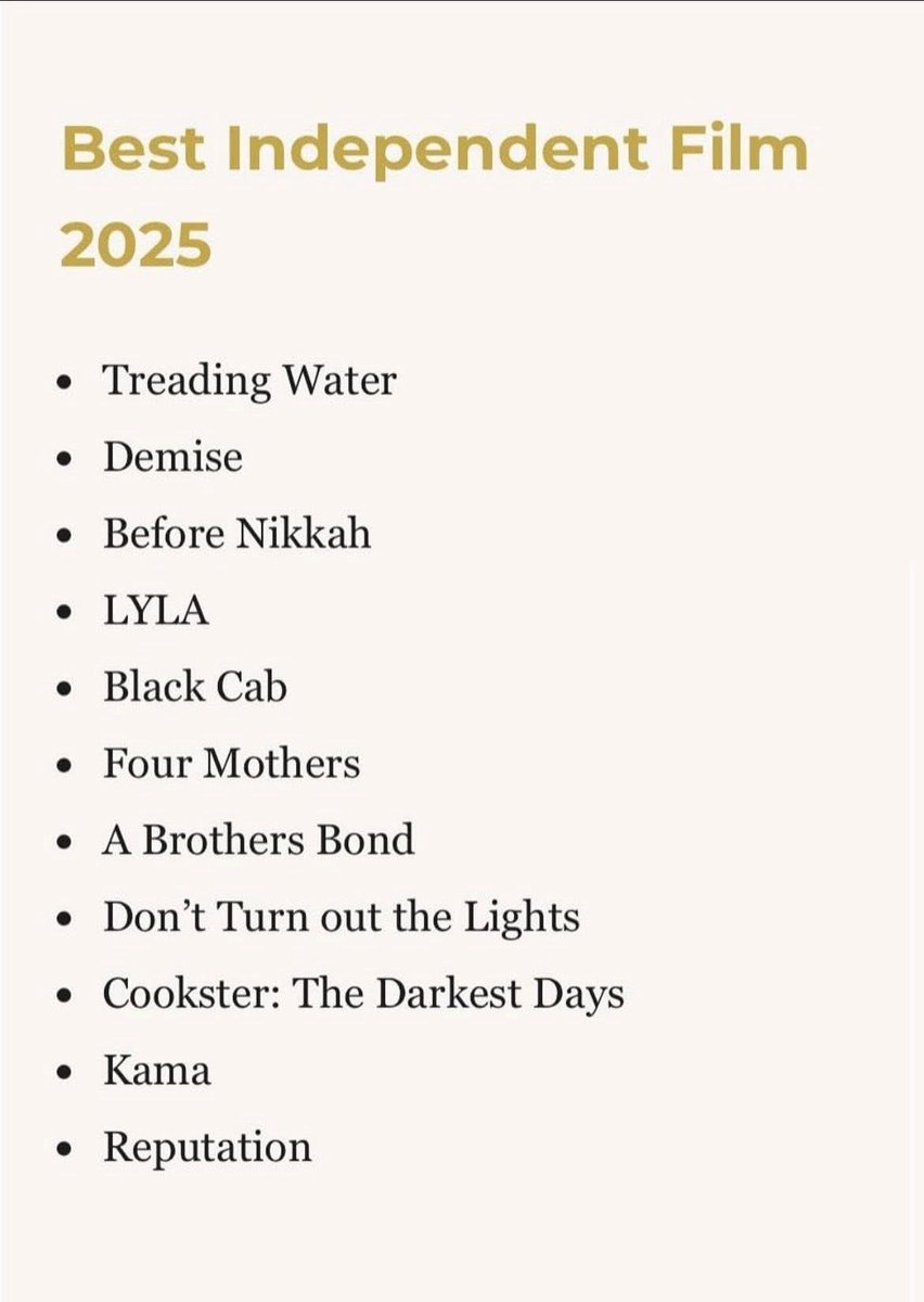 BenShockley1's tweet image. Very chuffed that another film I am in is a nominee as Best Independent Feature Film at this year’s National Film Awards!!