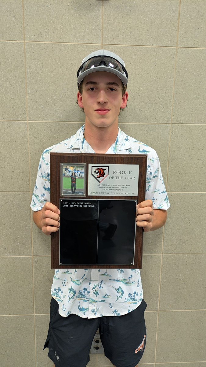 Your 2025 Varsity Rookie of the Year goes to, Lukas Elder.