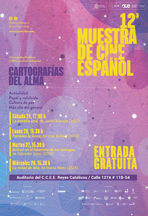 La 12.ª Muestra de Cine Español llega al auditorio del C.C.E.E. Reyes Católicos con cuatro películas que abordan desde la creación hasta la memoria histórica. La cita para los amantes del cine crítico, social y artístico es del 24 al 28 mayo. Entrada libre hasta completar aforo.