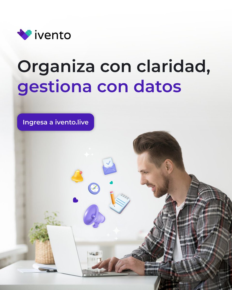 ¿Manejas inscripciones en Excel, accesos por WhatsApp y certificados en otro sistema? 😵‍💫 En Ivento lo unificamos todo en una sola plataforma.