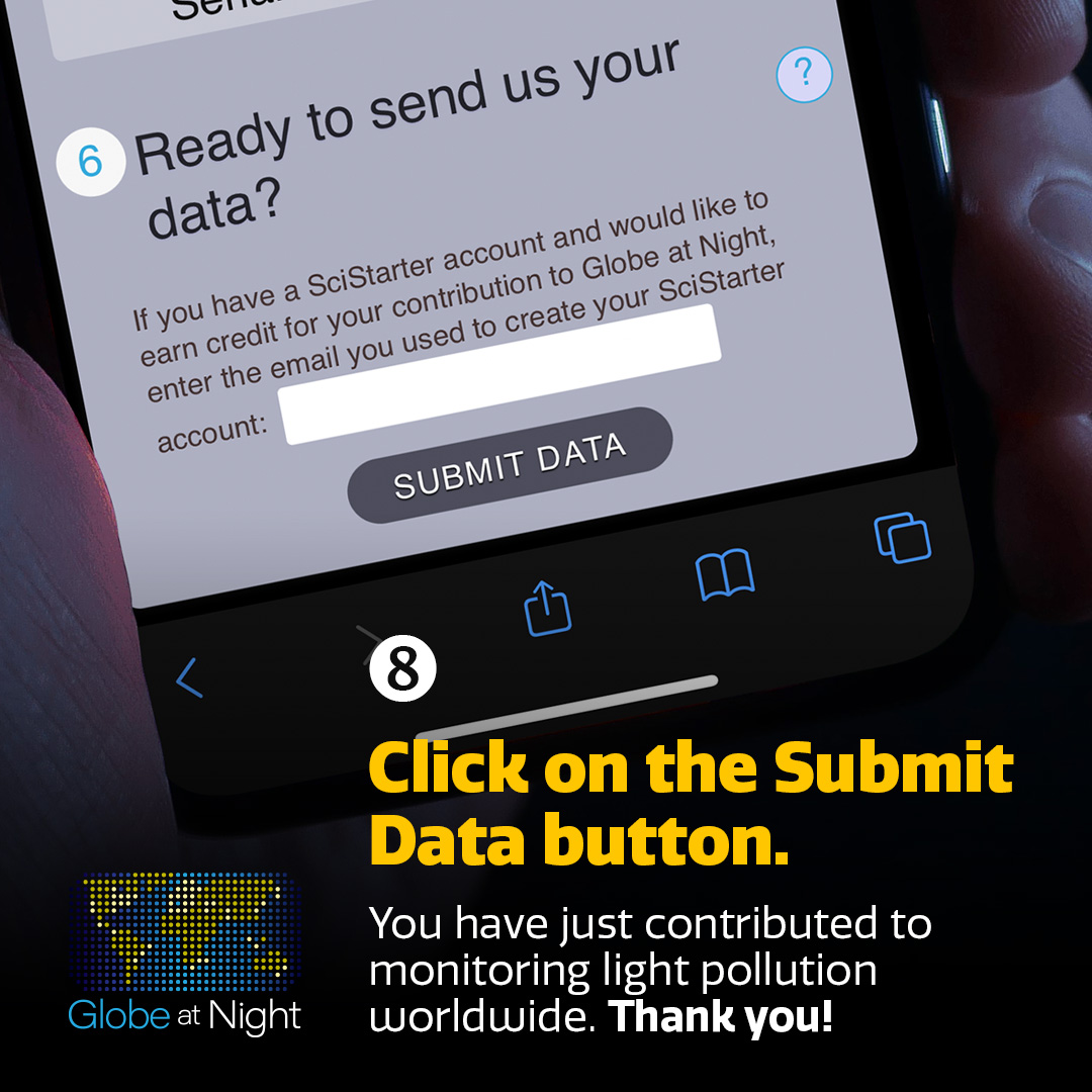 🌟 Help measure sky brightness from wherever you are! 🌍

Join @GlobeAtNight &amp; measure sky brightness until May 27, using just your phone, tablet, or computer! 📱💻 Every data point counts!

Let’s hit 20,000 measurements by the end of 2025! 💫🌃

 #GlobeAtNight #LightPollution