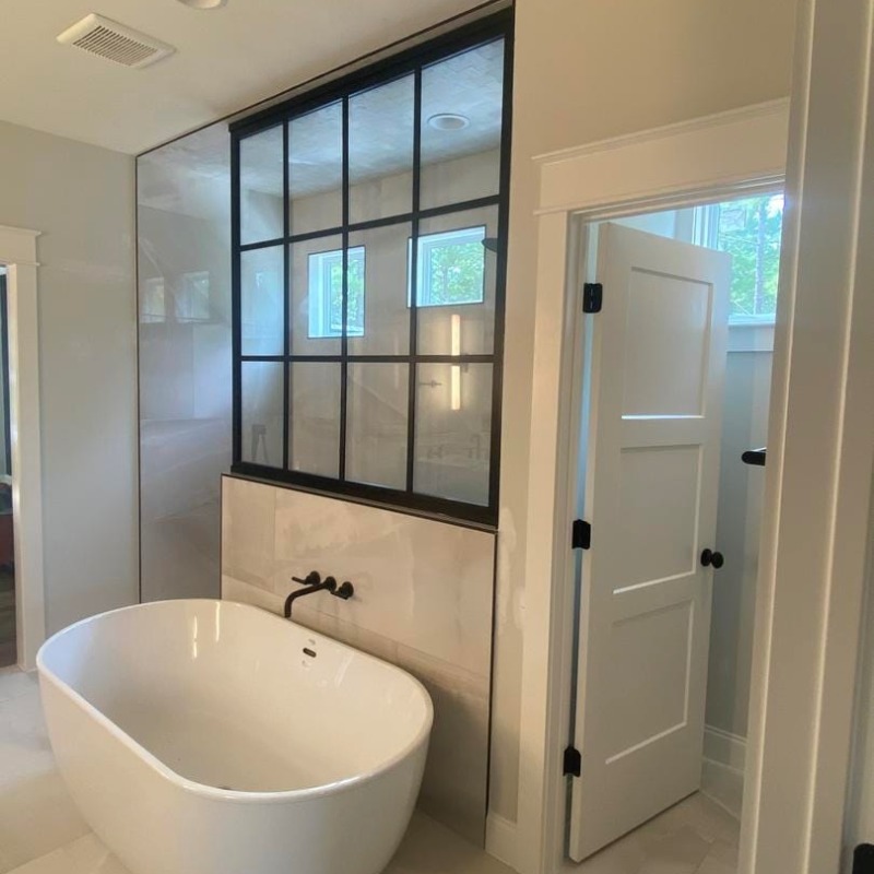 DividedStyle's tweet photo. Ordinary glass is out. Meet the shower door that transforms bathrooms.