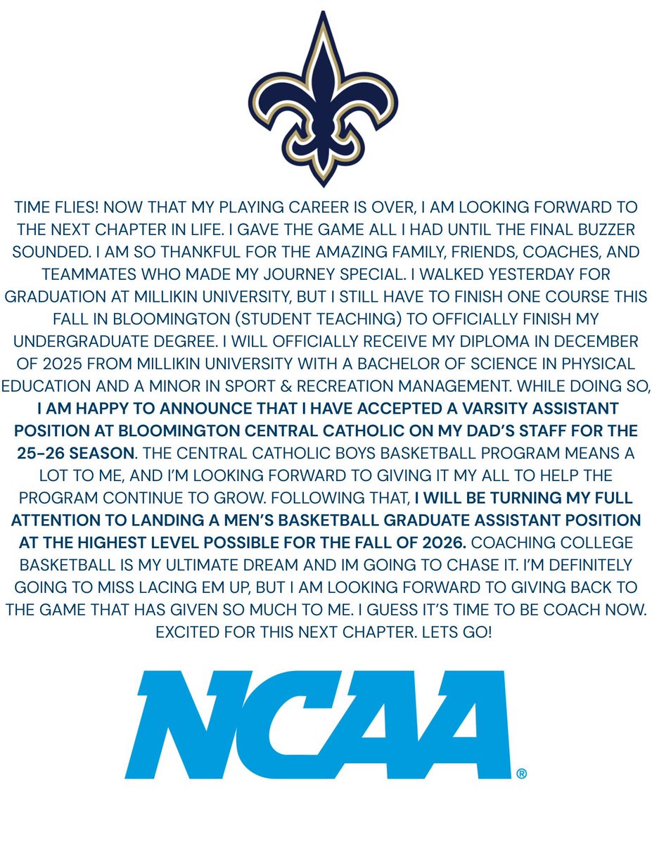 JT Welch (@jtwe1ch) on Twitter photo LIFE UPDATE: Coaching
25-26 Season: Varsity Assistant <a href="/cchsbballsaints/">Bloomington CCHS Basketball</a>
Fall of 26: Seeking Men’s Basketball Graduate Assistant position
I look forward to connecting with as many coaches as possible throughout these next 12 months. LIFE UPDATE: Coaching
25-26 Season: Varsity Assistant <a href="/cchsbballsaints/">Bloomington CCHS Basketball</a>
Fall of 26: Seeking Men’s Basketball Graduate Assistant position
I look forward to connecting with as many coaches as possible throughout these next 12 months.