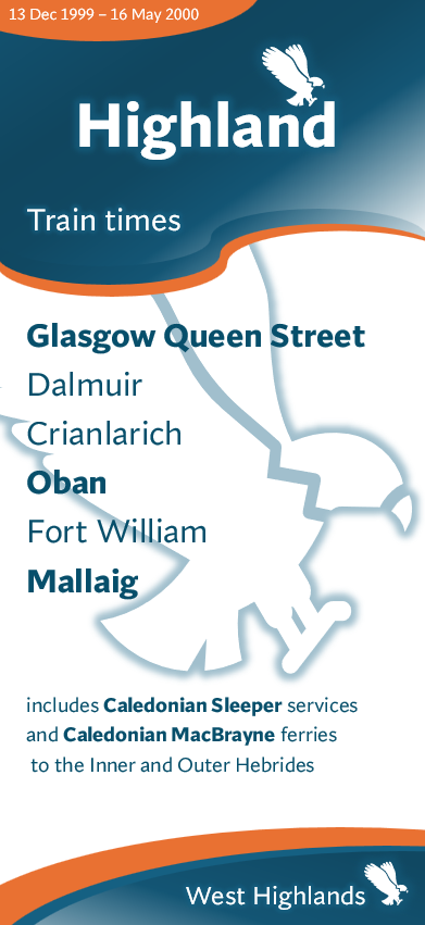 RailSocEdi's tweet photo. Our treasurer was bored and decided to imagine a fictional rail operator. What if after privatisation, the Scottish network had been broken up into different TOCs? Introducing "Highland Railways", who operated rural routes from 1997 until 2004 with a fleet of Class 156s and 158s. https://t.co/LT0RpzvW1U