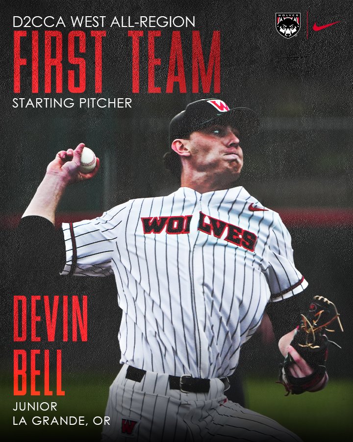 Add another honor ...

WOU's Devin Bell was named to the named D2CCA West All-Region First Team on Monday.

RELEASE: wouwolves.com/news/2025/5/16…