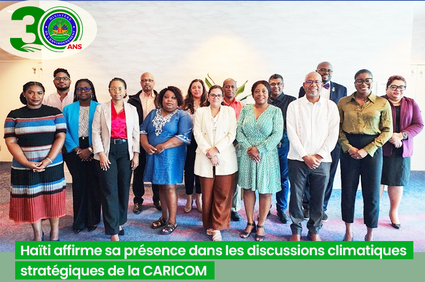 Préparatifs COP30:  2 cadres du MdE ont pris part à la réunion des négociateurs climatiques de la CARICOM tenue à Miami du 7 au 9 mai 2025. Ils ont plaidé pour une adaptation accélérée, un financement renforcé, et une voix régionale unifiée. Détails ici➡️ shorturl.at/bQFLe