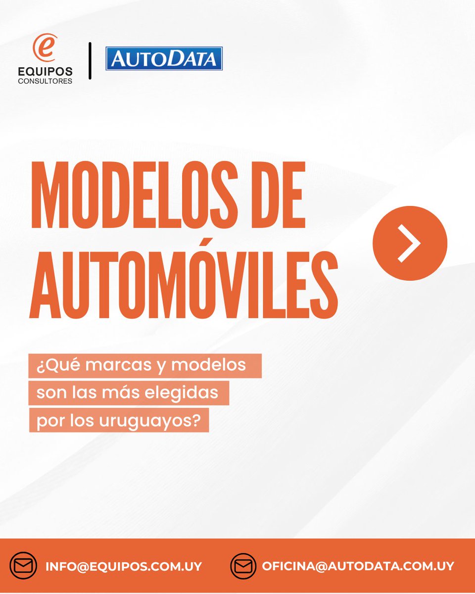 EquiposUy's tweet photo. 🔎 ¿Cuáles son los procesos más relevantes en la toma de decisiones de la elección de automóviles? ¿Cómo es el perfil del comprador de autos eléctricos y cómo perciben los conductores la posibilidad de adquirir uno en el futuro?

📩 ¡Por más información contactate! https://t.co/q8IieSZ7bU