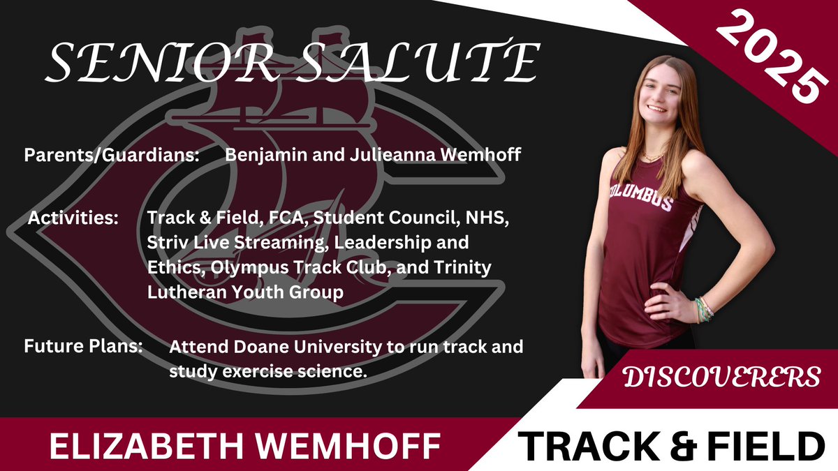 Columbus Track & Field (@cdiscovererstf) on Twitter photo 