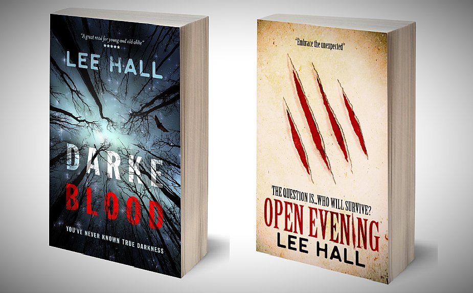 Darke Blood and Open Evening 

My first two book's and both part of the wider Order of the Following Series. 

Can be enjoyed as stand alone also 

More info: leehallwriter.com/books