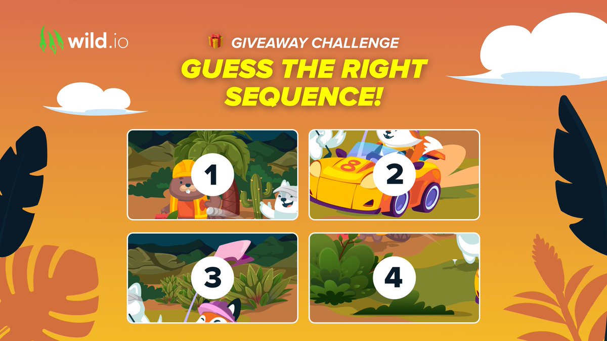 wild_io's tweet photo. 🎁 50 FREE SPINS GIVEAWAY 🎁

Let’s test your eyes with a quick puzzle! 👀
Can you figure out the right sequence?

💬 REPLY + 🔄 REPOST for a chance to win

💡 Winner picked Friday, May 23 at 14:00 UTC
🔒 Eligibility: Minimum 1 deposit in the last 7 days