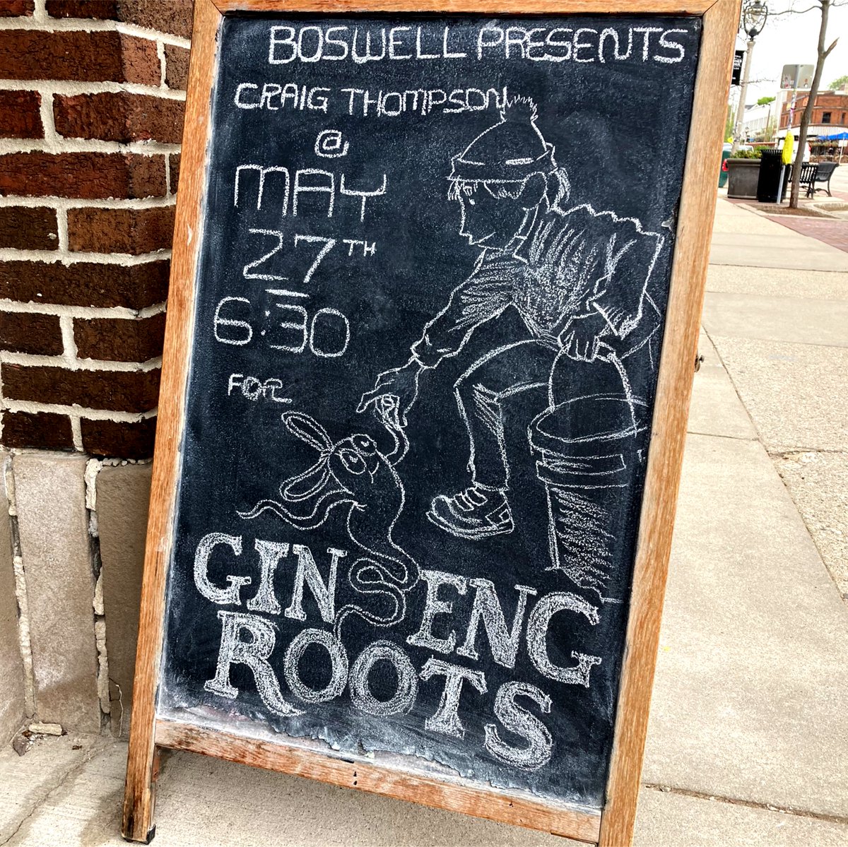 Next week! Craig Thompson visits with his beautiful new graphic memoir, Ginseng Roots, a book about his childhood spent working on Wisconsin's ginseng farms. It's the story "Blankets" left out!

info/register: 
craigthompsonmke.eventbrite.com