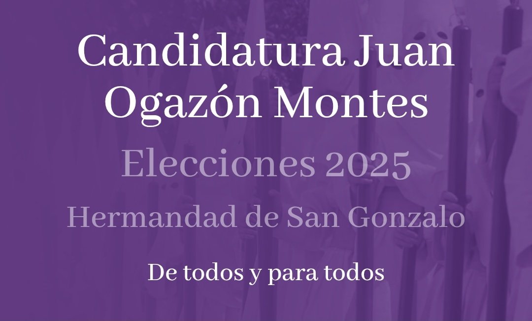 EstandartedeSev's tweet photo. 🟢 #EstandarteDS | El cofrade de la @HdadSanGonzalo Juan Ogazón Montes (@JUANOGA), optará como candidato a hermano mayor en las elecciones del domingo 26 de octubre

➡️ https://t.co/uEEscnzMQ9
➡️ @cjuanogazon https://t.co/mowlwKZuS6