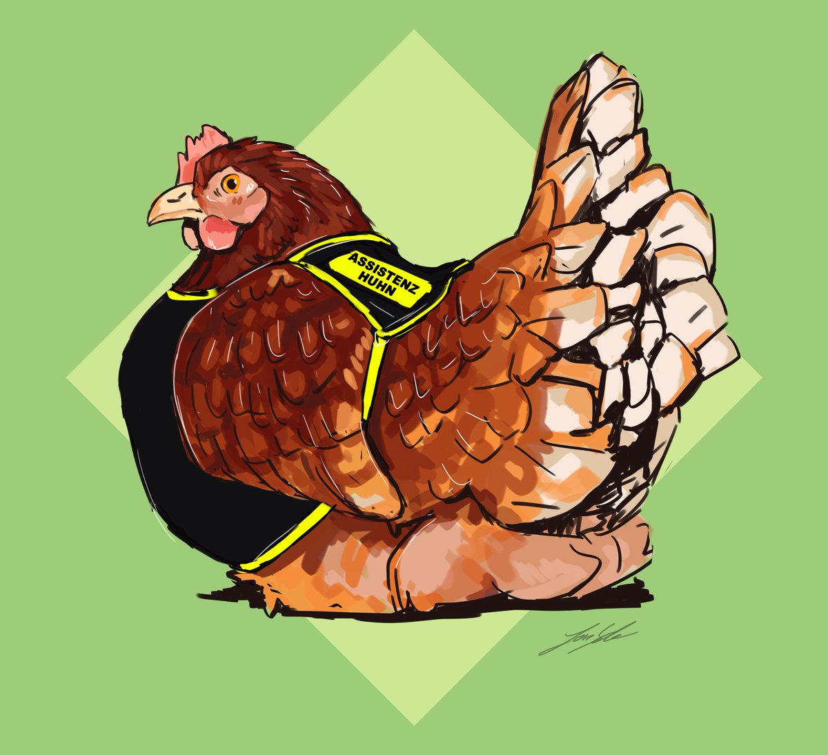 Emotional Support Chicken
