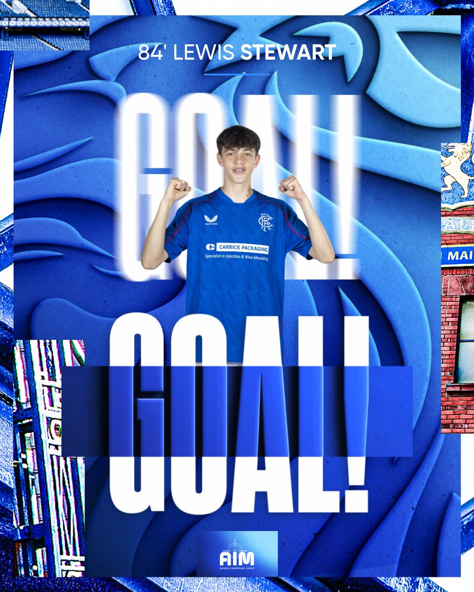 84' Goal for Rangers!! 

👊 Lewis Stewart pulls one back for Rangers.

Rangers 1 - 4 Club Brugge