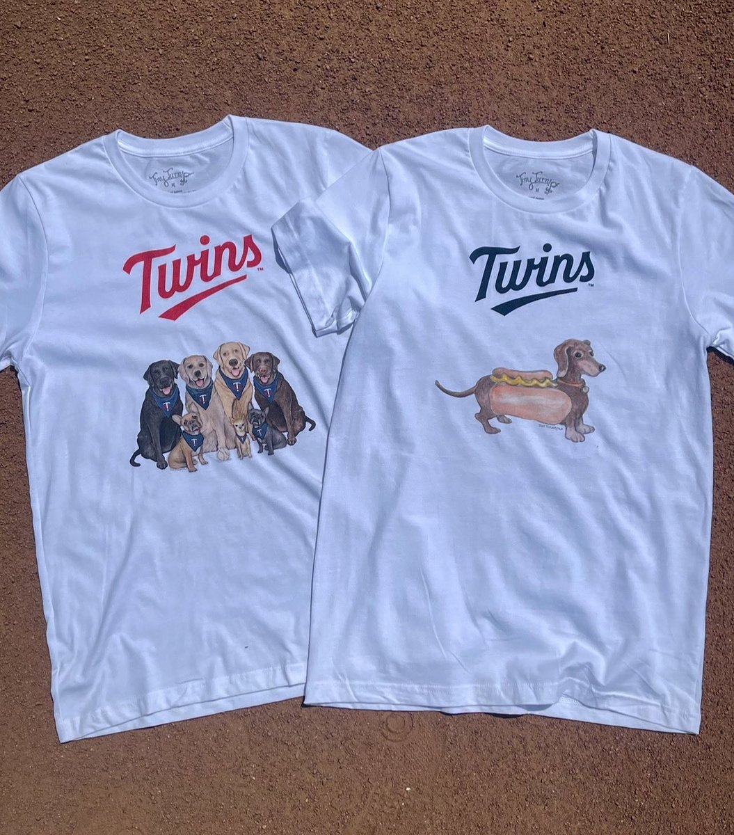Check out our exclusive tees for tonight's Bark at the Park 🐶🐾 Available only at Target Field and quantities are limited, so fetch yours fast!