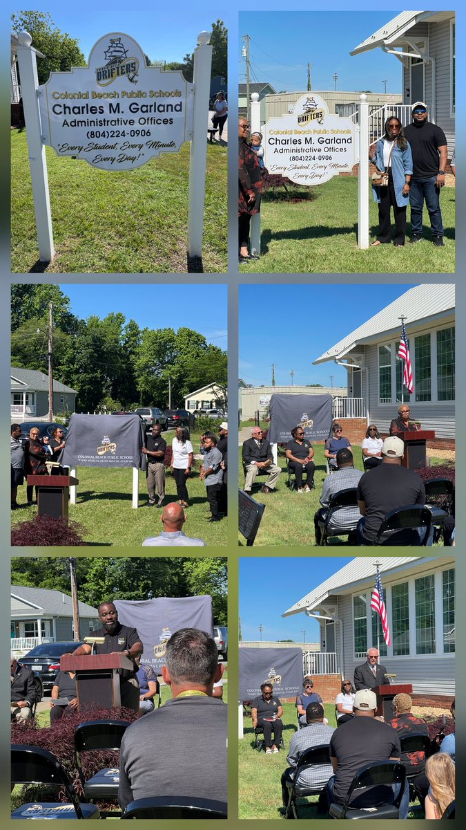 In remembrance of Mr. Charles M Garland, CBPS dedicated the school board office in his honor. Thank you to the Garland family,  Mrs. Lyburn, Mrs. Lucas-Peyton, Mrs. Merhling, Mr. Trivett, and the staff for their attendance at this special occasion. @drfelixaddo1 @kimbrellebl