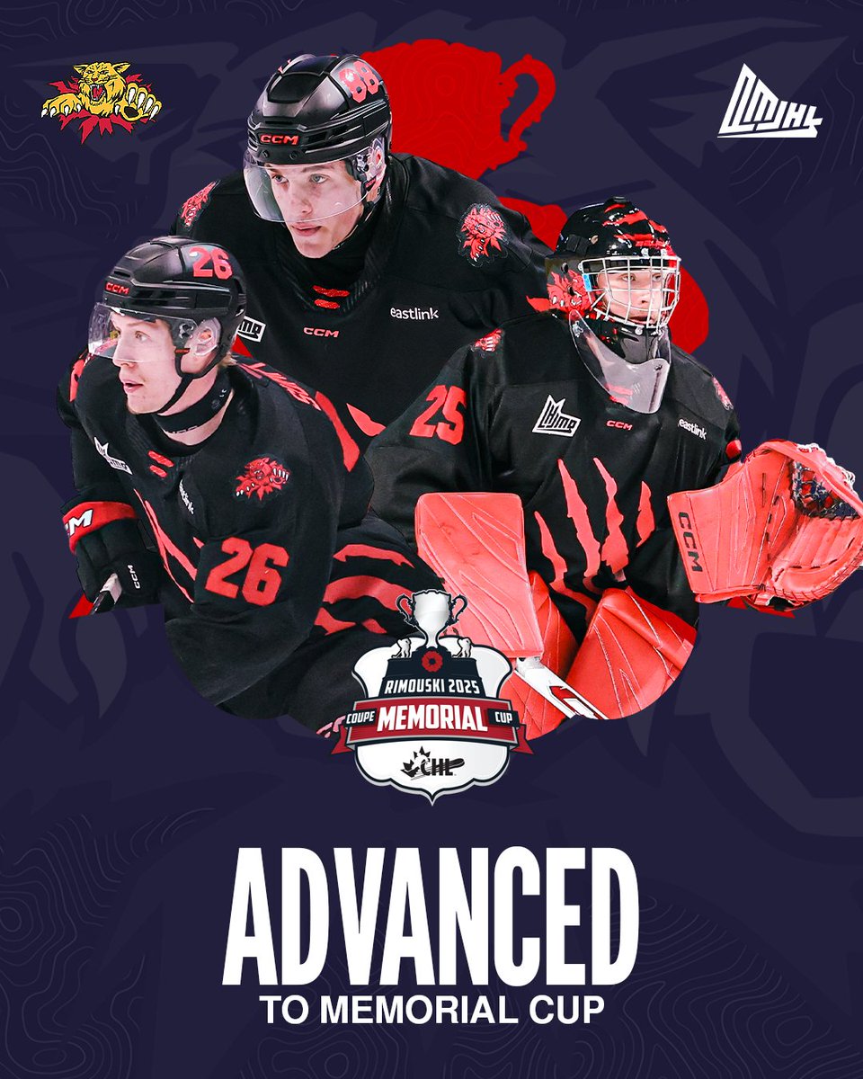 Their spot in the 2025 #MemorialCup was already confirmed.

But now the <a href="/monctonwildcats/">Moncton Wildcats</a> enter the tournament as <a href="/QMJHL/">QMJHL</a> champions!