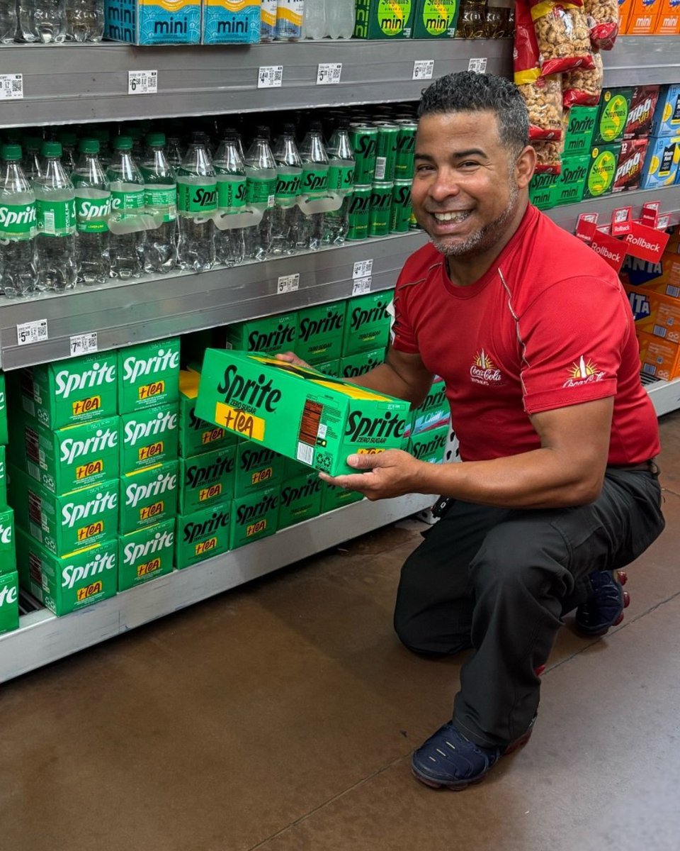 CokeFlorida's tweet photo. Something new is brewing… and it’s headed to local retailers near you! 👀🍋🫖 A bold new flavor is on the way — and let’s just say, it’s where lemon-lime meets tea time 💚 #WeAreCokeFlorida #SpriteTea https://t.co/dzHtJfE0uy