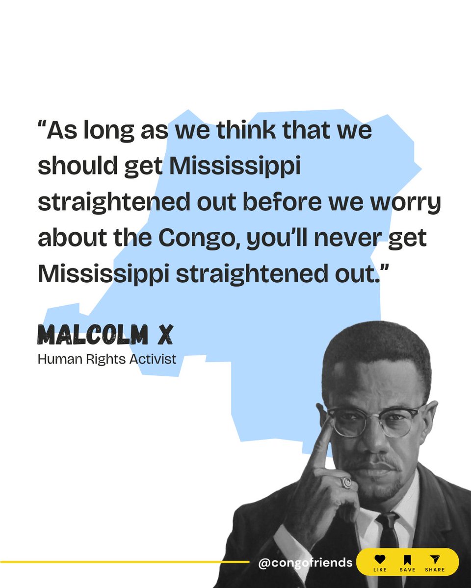Malcolm X saw Congo.

What did he see that you don't?