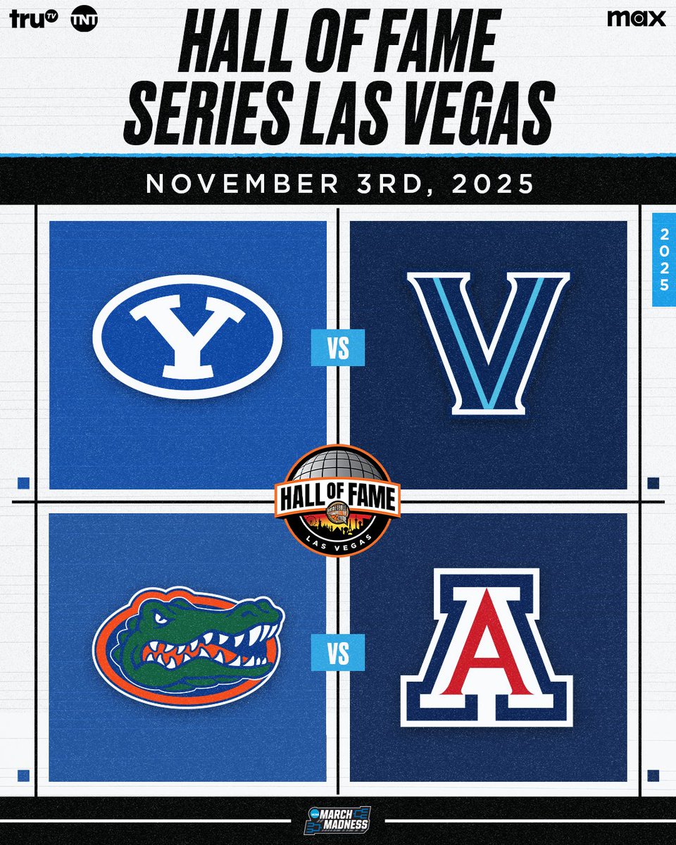 NCAA March Madness (@marchmadnessmbb) on Twitter photo THE <a href="/hofseries/">Hall of Fame Series</a> LAS VEGAS FIELD IS SET 🍿
It all goes down opening night on <a href="/TNTSportsUS/">TNT Sports U.S. PR</a>/ <a href="/truTV/">truTV</a>/@streamonmax 🔥 THE <a href="/hofseries/">Hall of Fame Series</a> LAS VEGAS FIELD IS SET 🍿
It all goes down opening night on <a href="/TNTSportsUS/">TNT Sports U.S. PR</a>/ <a href="/truTV/">truTV</a>/@streamonmax 🔥