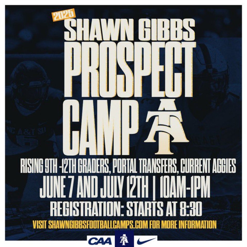 Will you be attending our camp ???

shawngibbsfootballcamp.totalcamps.com/About%20Us