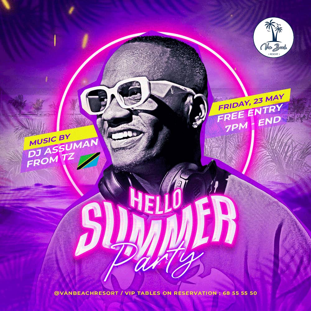 Sir_Umuhirwaa2's tweet photo. 🚨🔥 Avec DJ Assuman from Tanzania 🇹🇿, on lance l’été en beauté (#SummerVibe) !  

Ce 23 Mai, Rendez-vous au prestigieux Van Beach Resort pour le #HelloSummerParty , Entrée gratuite 🌴

U don't have to miss 🔥 https://t.co/QTHKVP9wWX