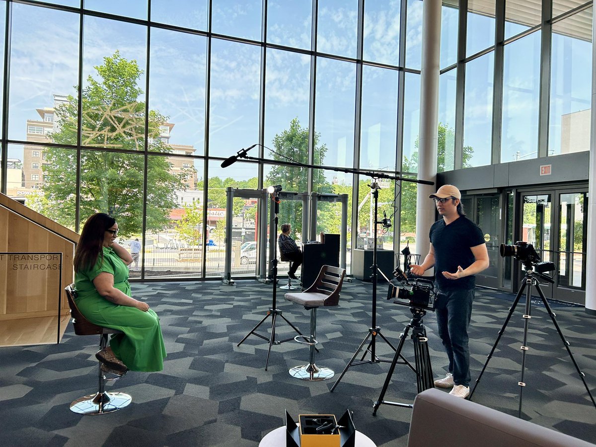 CDICentral's tweet photo. Behind the scenes 📷
We can’t wait to share the impact of the Community Development Pipeline program! A few members of the Pipeline cohort sat down with us last week in NWA to share their experiences as we approach the wrap of their three-year journeys in fall 2025. https://t.co/nRkrUU4YYY