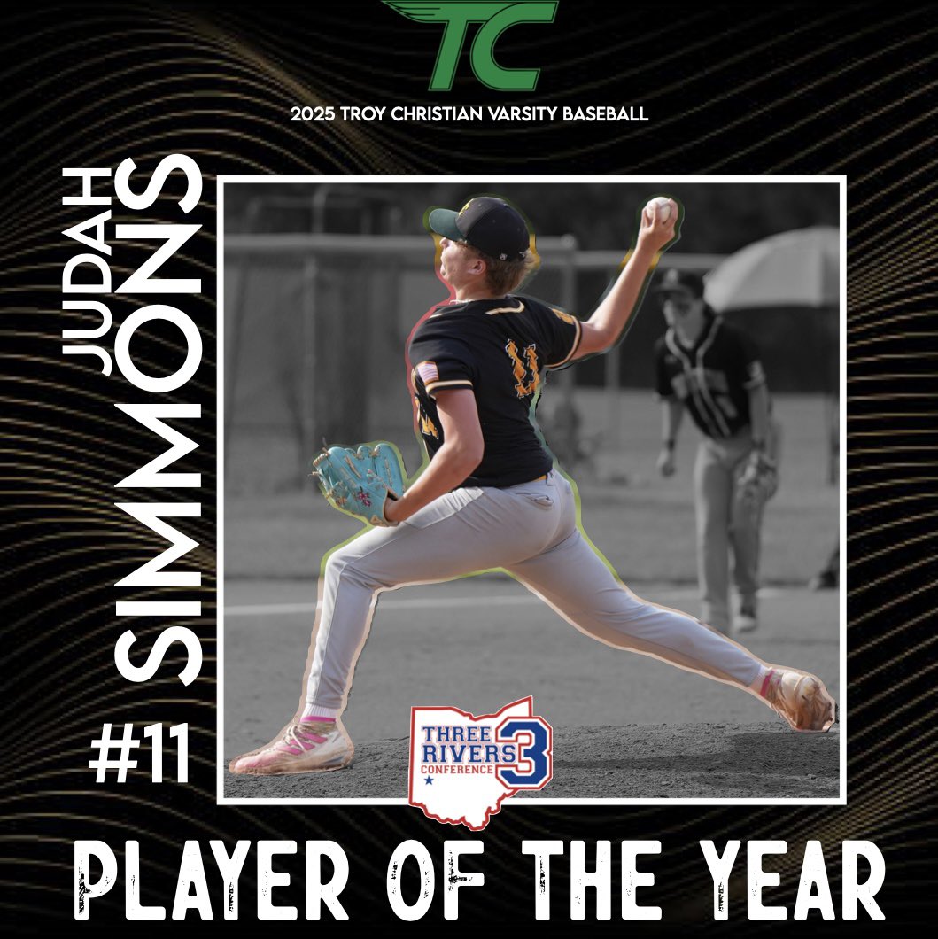 Troy Christian Eagles Baseball (@tceaglesbb) on Twitter photo Congrats to senior <a href="/simmons_judah/">Judah Simmons</a> on being named <a href="/trcathletics/">Three Rivers Conference</a> baseball Player of the Year!
<a href="/AthleticsTc/">TC Eagles Athletics</a> <a href="/trcathletics/">Three Rivers Conference</a>
#weareTC Congrats to senior <a href="/simmons_judah/">Judah Simmons</a> on being named <a href="/trcathletics/">Three Rivers Conference</a> baseball Player of the Year!
<a href="/AthleticsTc/">TC Eagles Athletics</a> <a href="/trcathletics/">Three Rivers Conference</a>
#weareTC