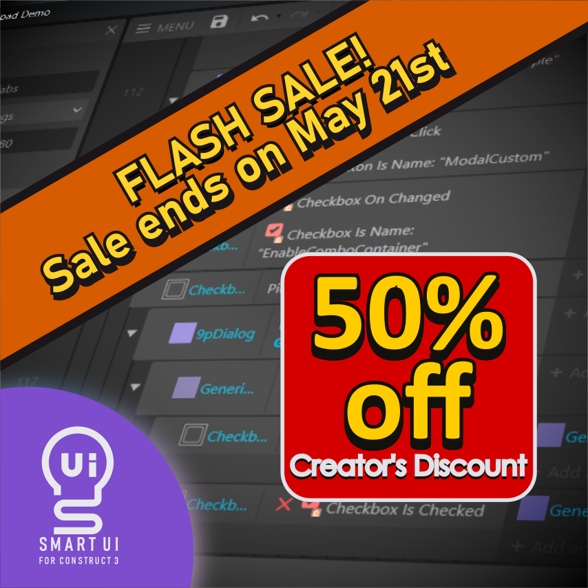 sotano42's tweet photo. 🥳SmartUI Flash sale! Creator's 50% discount!🎉
Because this is a special date for the creator. If you haven't got your copy of Smart UI, this is a great opportunity to join the community of devs already using it.
https://t.co/FRiPrZMLbh https://t.co/azByzTJISq