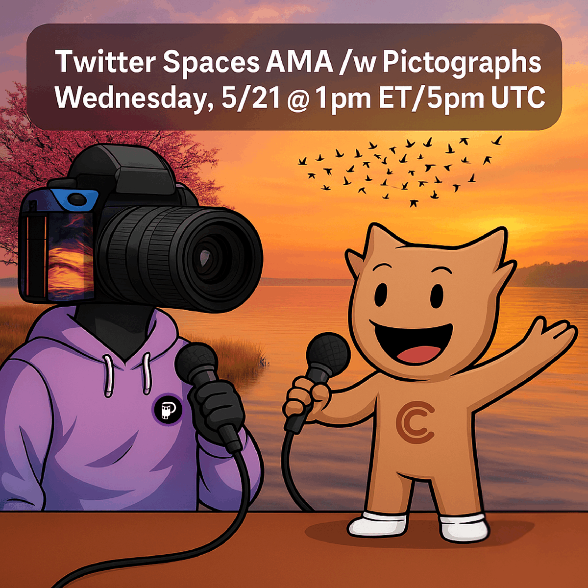 campnetworkeco's tweet photo. We’re bringing the @PictographsAI team into the spotlight this Wednesday on Twitter Spaces.

Their AI-powered platform turns snapping pics into a playground for creativity, blending gaming with marketing. Complete photo quests, earn $PICTO, and unlock NFT rewards 📸 https://t.co/cLC03qbzFe