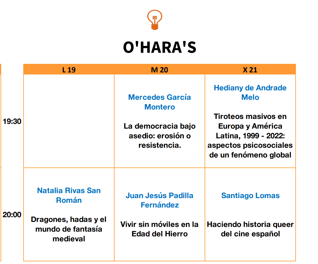 PELA-USAL (@pelausal) on Twitter photo 🗣️¡Mañana en la X edición de <a href="/pintofscienceES/">Pint of Science ES</a>! 
Mercedes García Montero, directora de  #PELAUSAL,  presentará "La democracia bajo asedio: erosión o resistencia".
🕢 19:30 hrs
📍 O'Hara's, Salamanca.
¡Una cita imprescindible para reflexionar sobre temas de actualidad! 🗣️¡Mañana en la X edición de <a href="/pintofscienceES/">Pint of Science ES</a>! 
Mercedes García Montero, directora de  #PELAUSAL,  presentará "La democracia bajo asedio: erosión o resistencia".
🕢 19:30 hrs
📍 O'Hara's, Salamanca.
¡Una cita imprescindible para reflexionar sobre temas de actualidad!