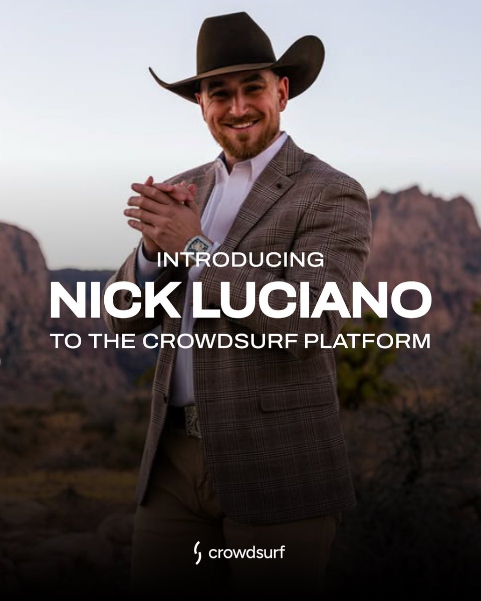 COMING SOON: One of the internet’s most influential creators and entrepreneurs is launching on Crowdsurf.

Nick is a full-scale brand with over 10M followers and new business ventures on the rise. 

This offering will be exclusively on Crowdsurf!

Link in bio to join our waitlist