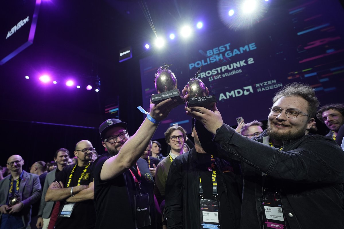 Digital_Dragons's tweet image. 🎮 Frostpunk 2 (@11bitstudios) has been announced as the best Polish game of the past year. See photos from the Digital Dragons Awards Gala powered by @Activision | Elsewhere.
#ddc2025
