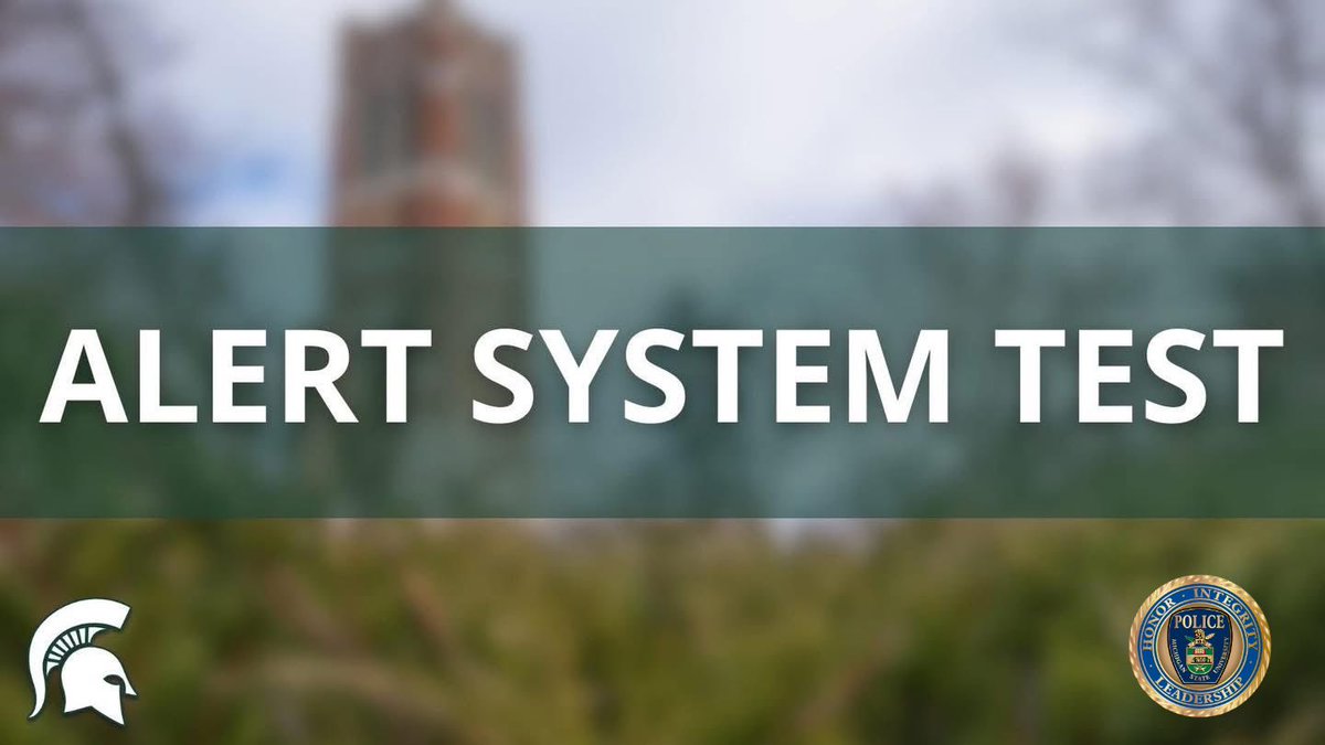 The MSU Department of Police and Public Safety will conduct a full system test of our campus alert notification system on Tuesday, May 20, 2025, at 10:00 a.m.
Please take a moment and ensure your contact information is up to date on alert.msu.edu.
#SafeMSU