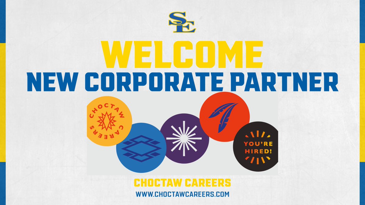 Southeastern Athletics (@gosoutheastern) on Twitter photo Please help us welcome the newest corporate partner for Southeastern Athletics - <a href="/choctawnationOK/">ChoctawNationOK</a> Careers! Yakoke for your support! Please help us welcome the newest corporate partner for Southeastern Athletics - <a href="/choctawnationOK/">ChoctawNationOK</a> Careers! Yakoke for your support!