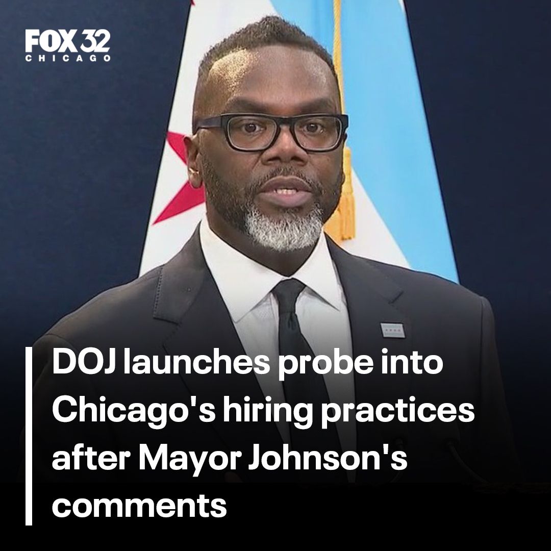 fox32news's tweet image. BREAKING: Is Chicago breaking civil rights law? The DOJ wants answers after comments made Sunday by Mayor Brandon Johnson. READ: bit.ly/3FhbRHJ