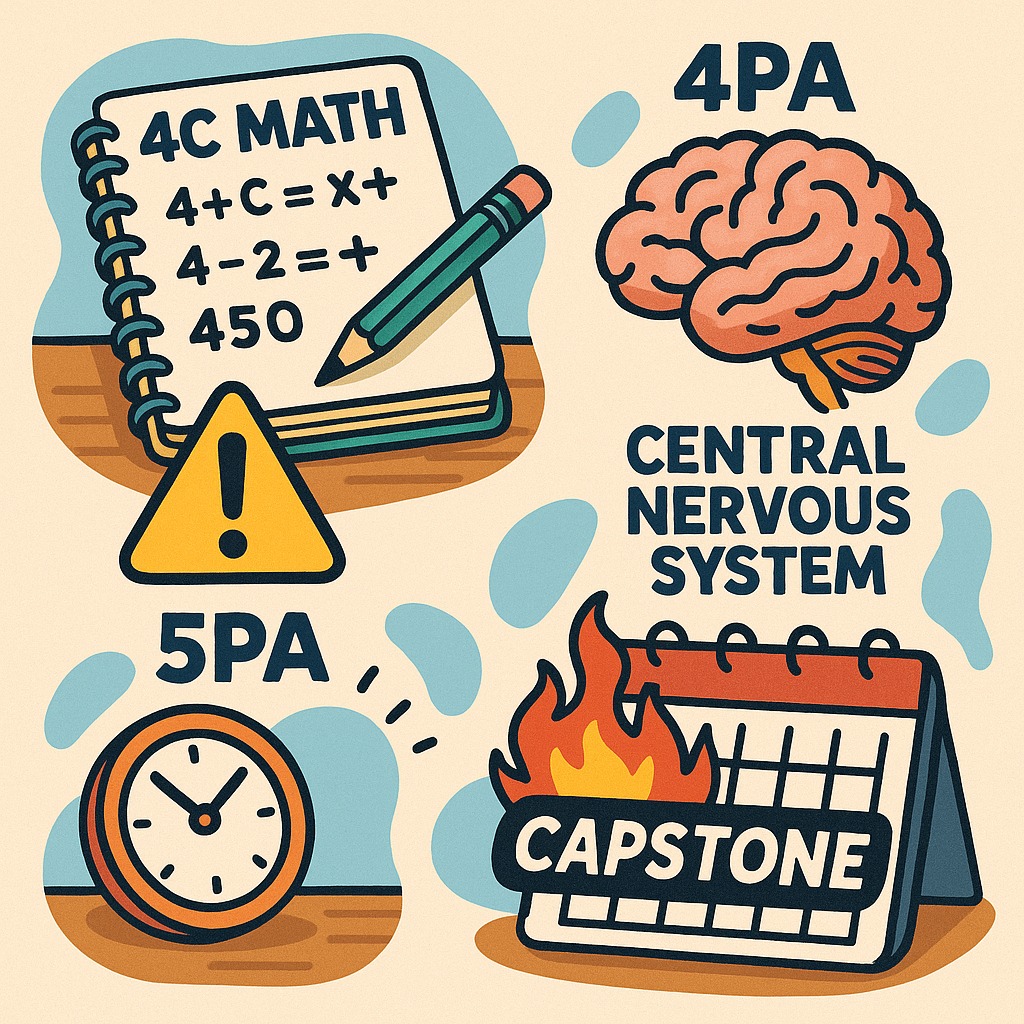 4C Math: Succeed, pgs 67 &amp; 71—all problems Students were sent home with rulers &amp; protractors to help⚠️ If you scored <70% on our last assessment, complete corrections (per MrCook.school) by Fri, May 23!🧠4PA: Review CNS notes5PA: Capstone due May 27 + Conference 29th
🐨
