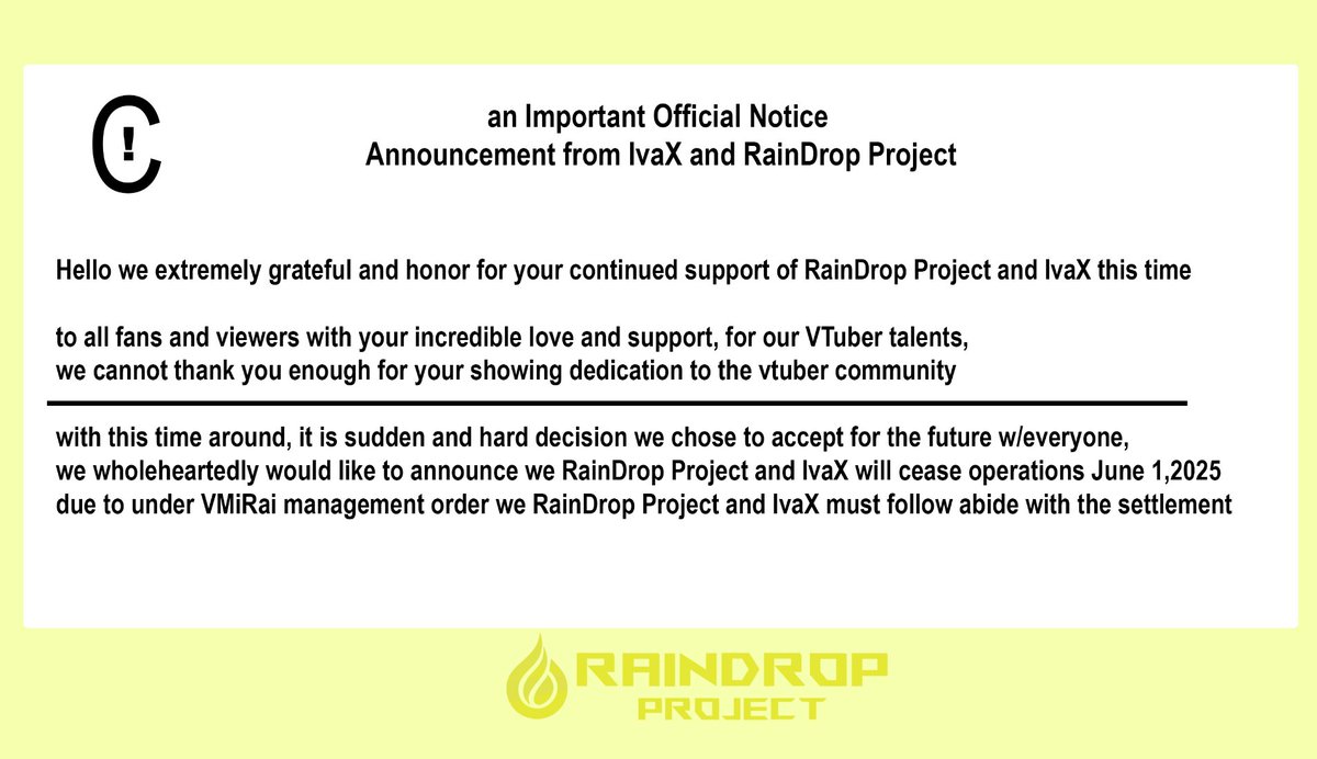 RainDropVT's tweet photo. Announcement

#PHVTuber #VTuber #ENVTuber #VTuberGroup https://t.co/vdtmsigQE7