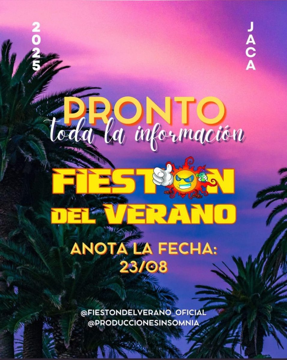 Anota la fecha
23/08/25
#FiestóndelVerano