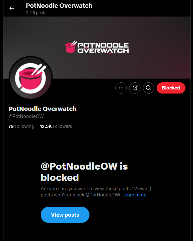 Lost a game against a sym so I blocked potnoodleOW