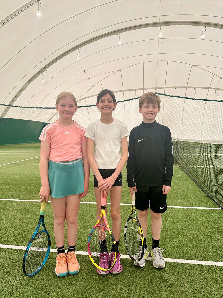 Well done to our 10U Div 1 team, who played at DLBW &amp; won overall, despite being 1 player down due to injury! 

Phoebe, Verity &amp; George played some fantastic tennis to all win singles matches against fellow county team players, before the girls teamed up to win  the doubles 🤩👏