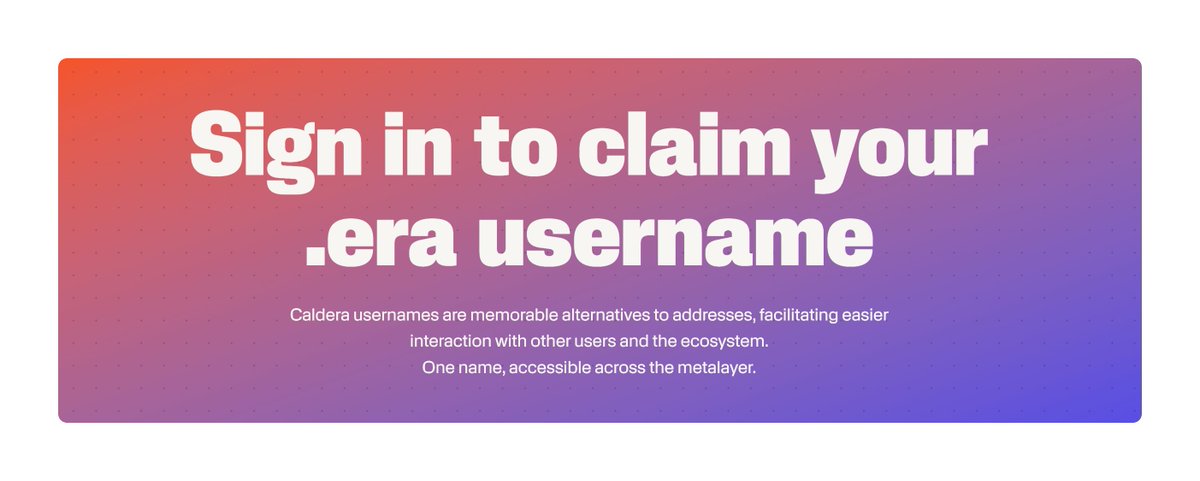CLAIM YOU <a href="/Calderaxyz/">Caldera</a> USERNAME 👇🏻

catalyst.caldera.xyz/?ref=YVBP6O