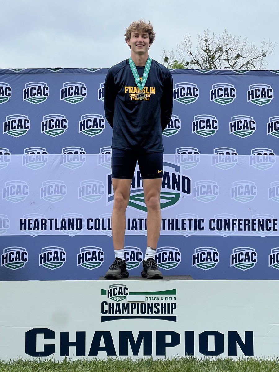 AlexShaevitz's tweet photo. Outdoor season wraps up at the HCA Conference Meet with a first place finish in high jump - 1.93m - and an All-Conference First Team recognition. https://t.co/eFOSPxSJZ7