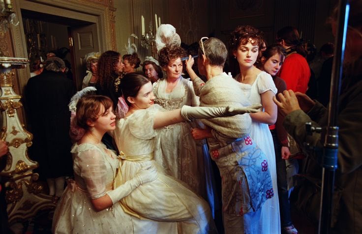 folkausten's tweet image. behind the scenes of pride and prejudice