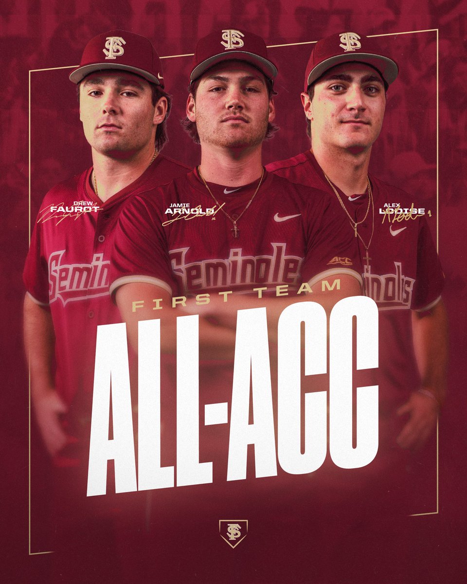 No one has more First Team All-ACC honorees than the Seminoles.

Congrats to Jamie Arnold, Drew Faurot and Alex Lodise!