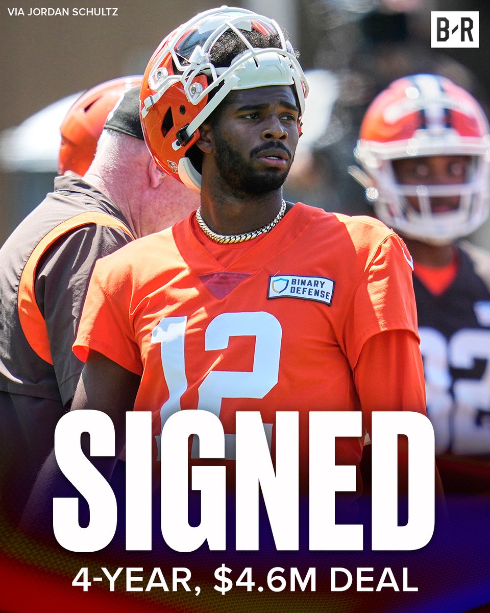 Bleacher Report (@bleacherreport) on Twitter photo Shedeur has signed a 4-year, $4.6M rookie contract with the Browns, per <a href="/Schultz_Report/">Jordan Schultz</a> ๐
Two of Deion's sons now on NFL contracts โ๏ธ๐ฏ Shedeur has signed a 4-year, $4.6M rookie contract with the Browns, per <a href="/Schultz_Report/">Jordan Schultz</a> ๐
Two of Deion's sons now on NFL contracts โ๏ธ๐ฏ